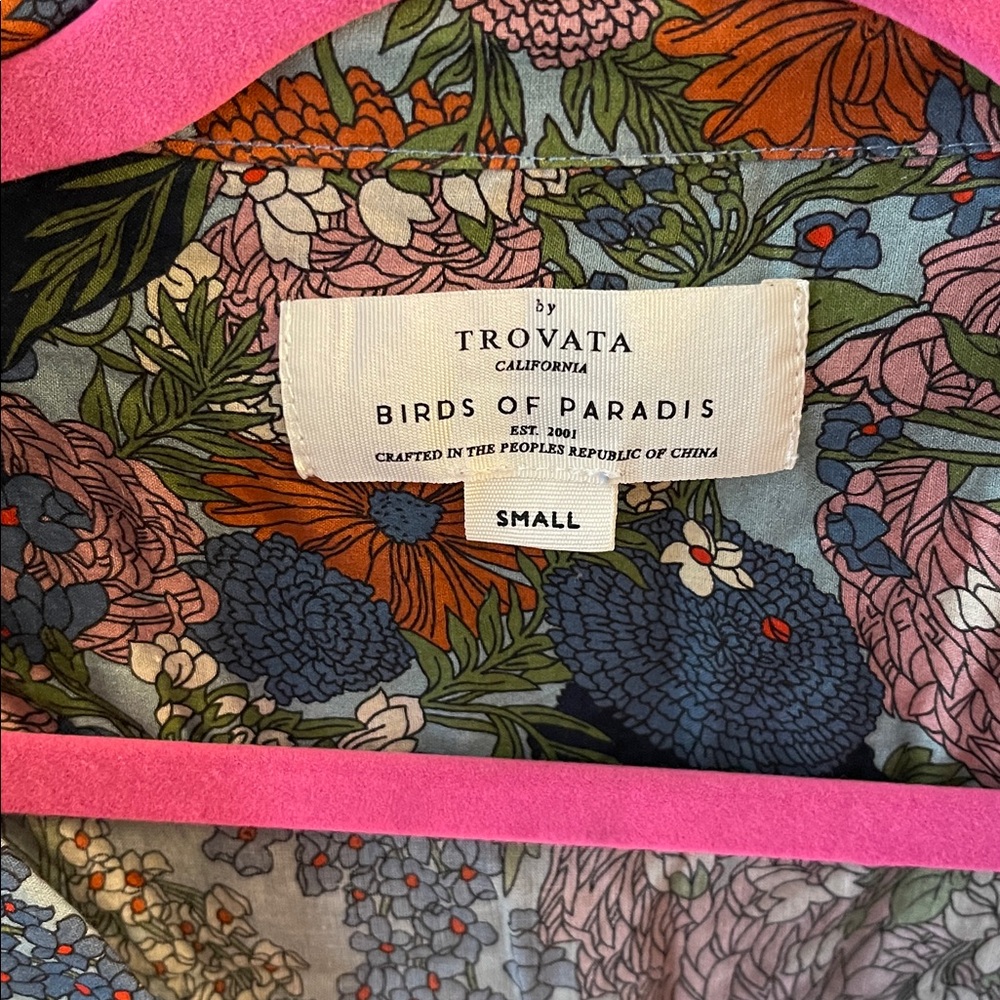 Trovata Birds of Paradise  Multicolor Floral Button-Up Shirt - Picture 2 of 6